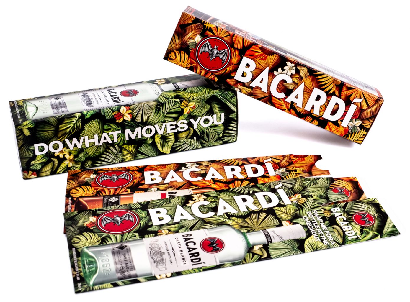 Bacardi packaging print design promotion